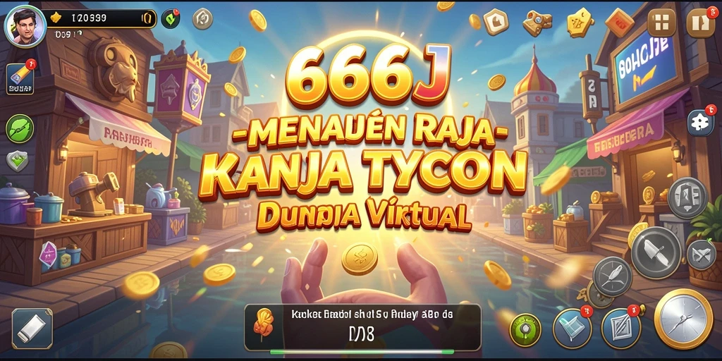 Screenshot gameplay 666J menampilkan manajemen bisnis yang menantang.