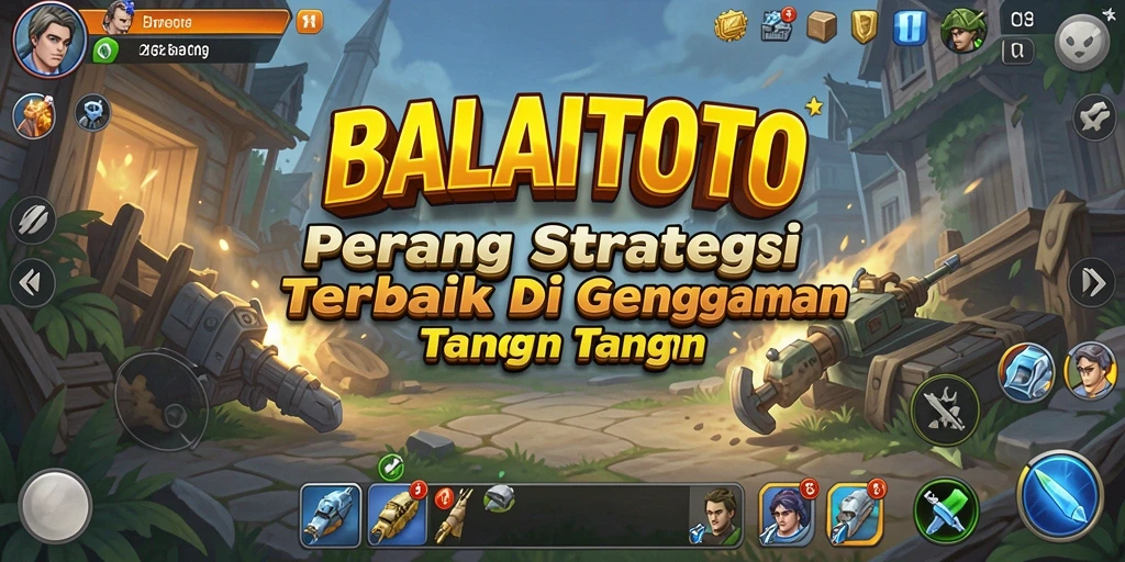 Tangkapan layar gameplay BALAITOTO menunjukkan pertempuran strategi yang intens.