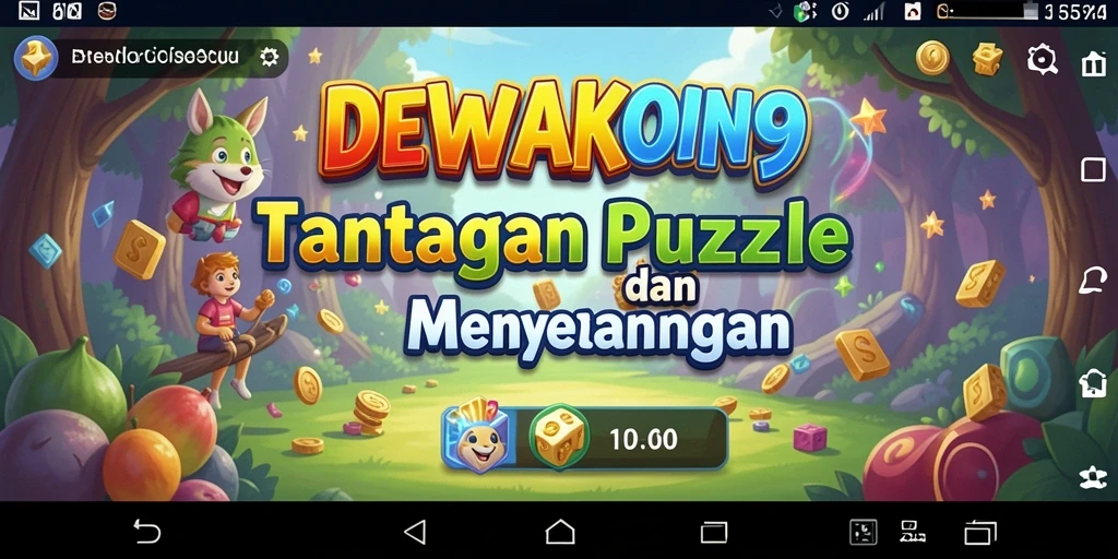 Tampilan gameplay DEWAKOIN99 yang menantang dan penuh warna.