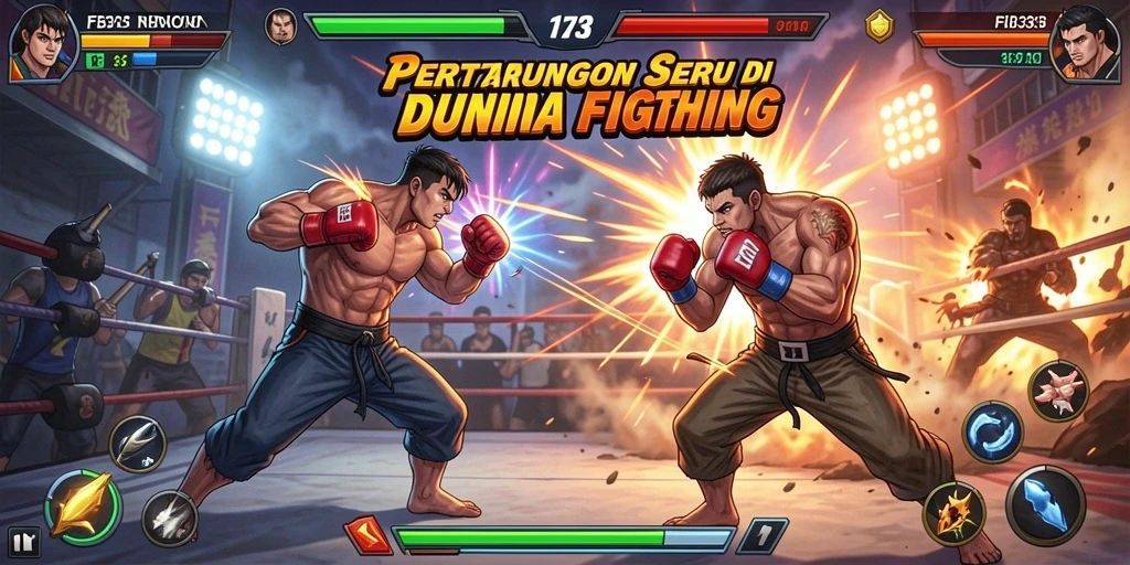 Tampilan seru dari gameplay FB333 yang menampilkan aksi pertarungan.