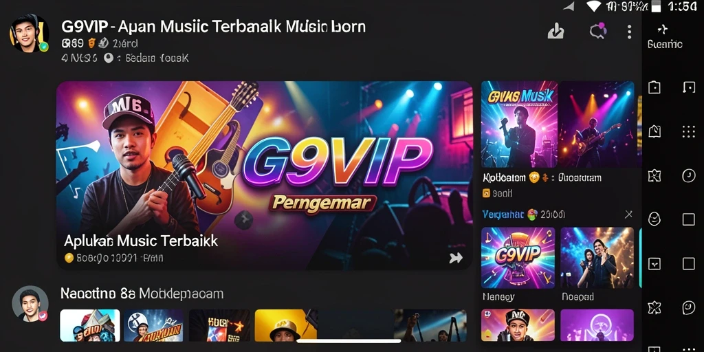 Tampilan gameplay G9VIP yang mengasyikkan saat karaoke.