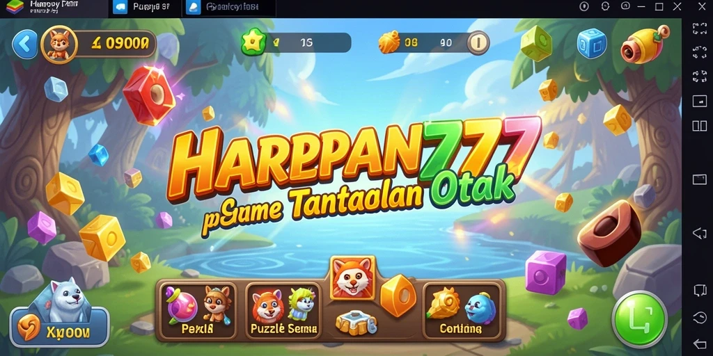 Tampilan gameplay HARAPAN777 dengan berbagai teka-teki yang menantang.