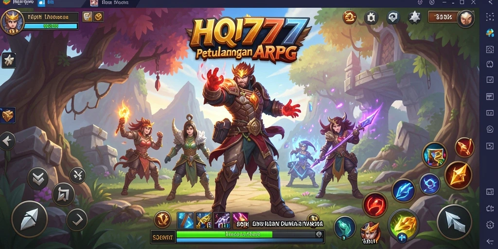 Tampilan menakjubkan dari gameplay ARPG di HQ777.