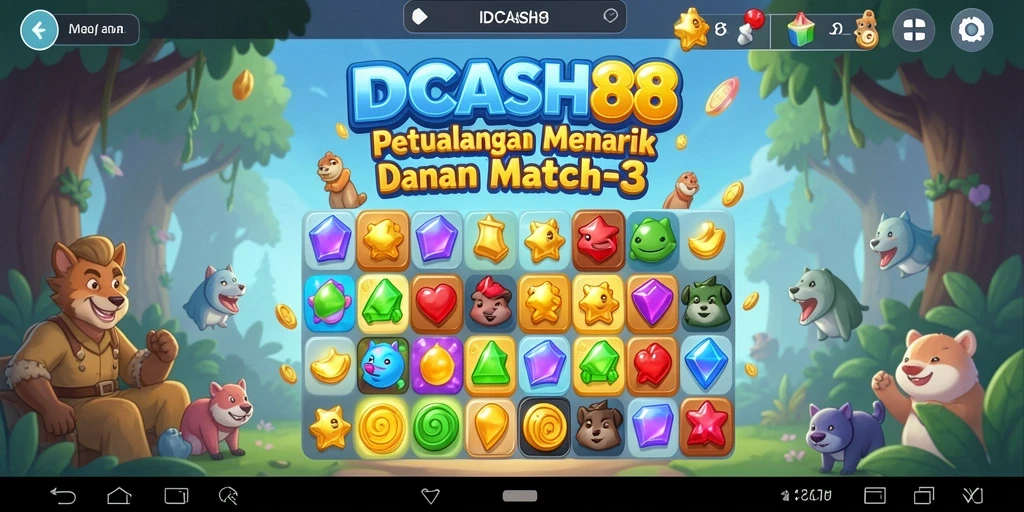 Gameplay Match-3 yang seru dan menantang di IDCASH88.