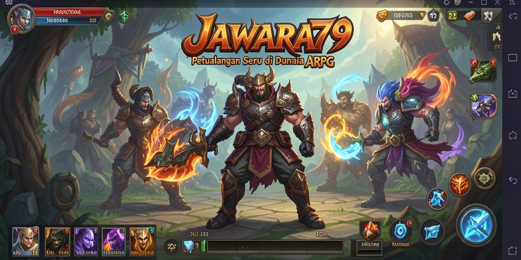 Tampilan gameplay JAWARA79 yang mendebarkan dan penuh aksi.