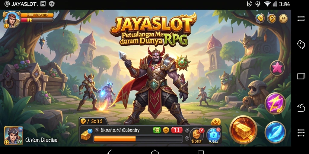 Screenshot JAYASLOT menampilkan aksi seru dalam gameplay RPG.