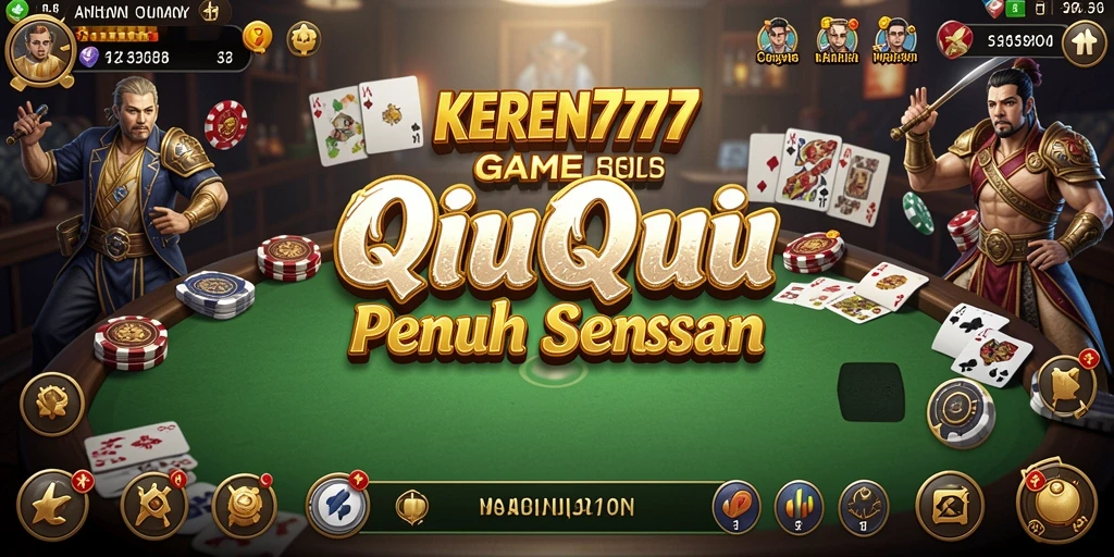 Tampilan screenshot gameplay QiuQiu yang seru di KEREN777.