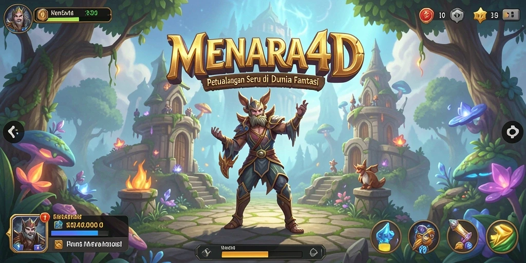Screenshot MENARA4D menampilkan petualangan seru di dunia fantasi.