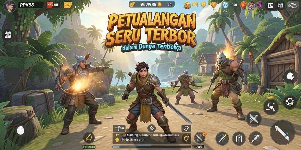 Tangkapan layar gameplay menampilkan petualangan menakjubkan di dunia terbuka