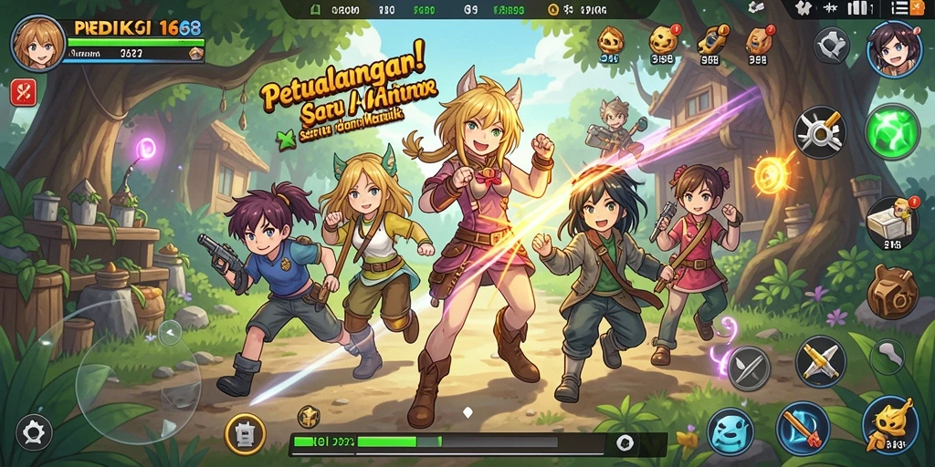 Screenshot PREDIKSI168 menampilkan karakter anime dalam aksi seru.