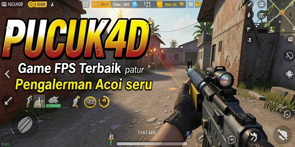 Screenshot gameplay PUCUK4D yang menampilkan aksi tembak-menembak intens.