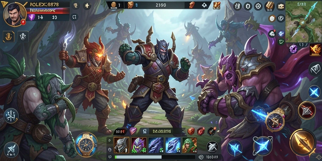 Screenshot gameplay ROLEX878 yang menampilkan dunia MMORPG yang luas dan indah.