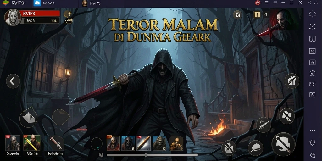Screenshot gameplay menunjukkan momen menegangkan dalam RVIP3.