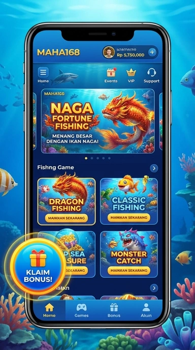 Screenshot proses pengunduhan di maha168 yang sederhana.